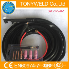 Soudage au gaz argon soudure torche tig WP-17V gaz et câble entier 8M